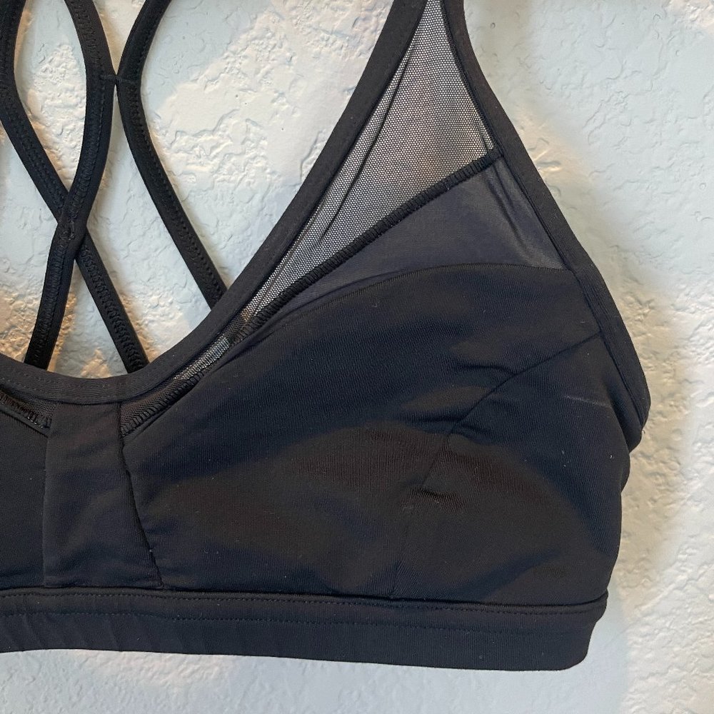 lululemon Black Mesh Sports Bra
